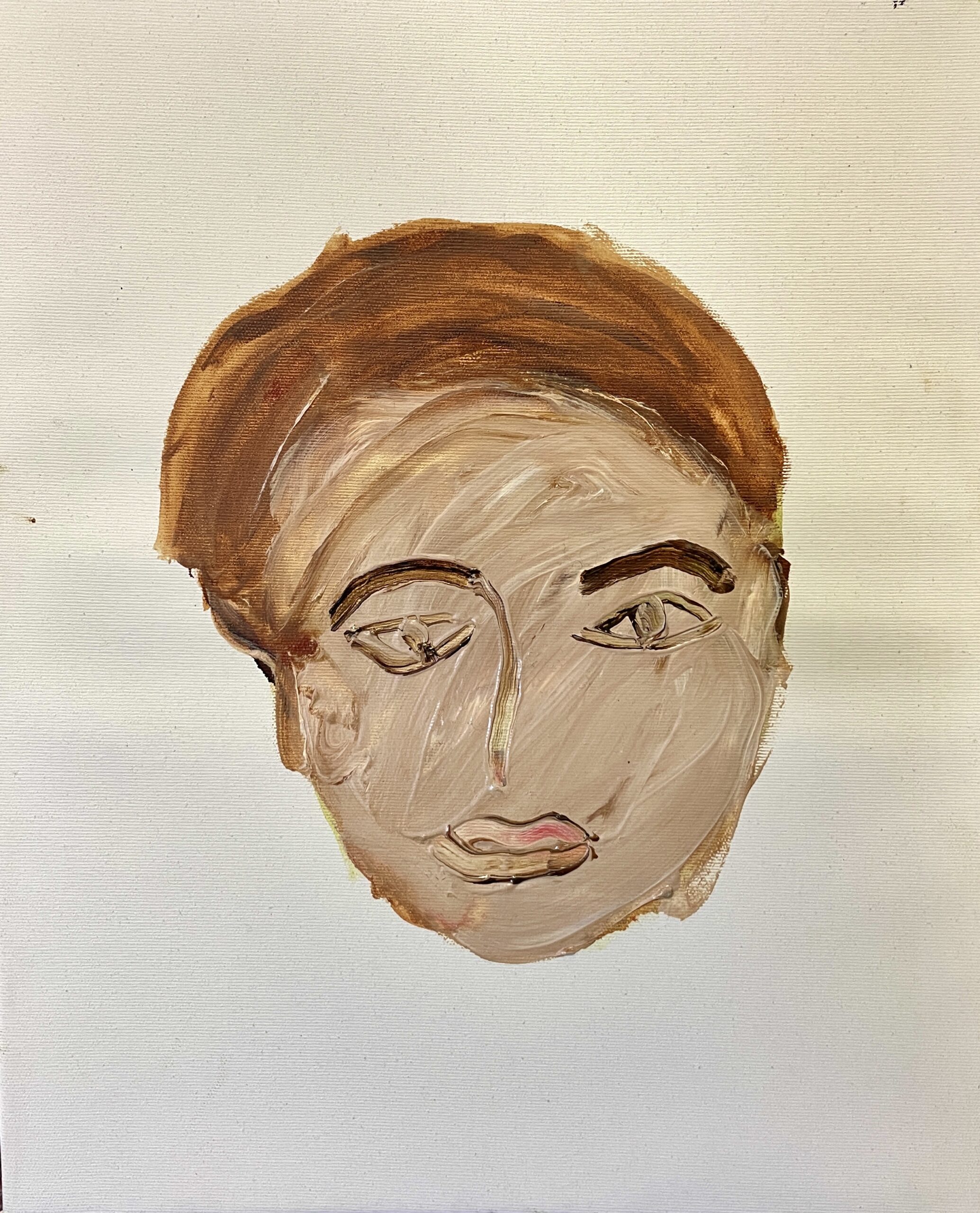 „Lisa“, Kopf der Band Nr. 3, 40 x 50 cm, Öl auf Leinwand, 2022