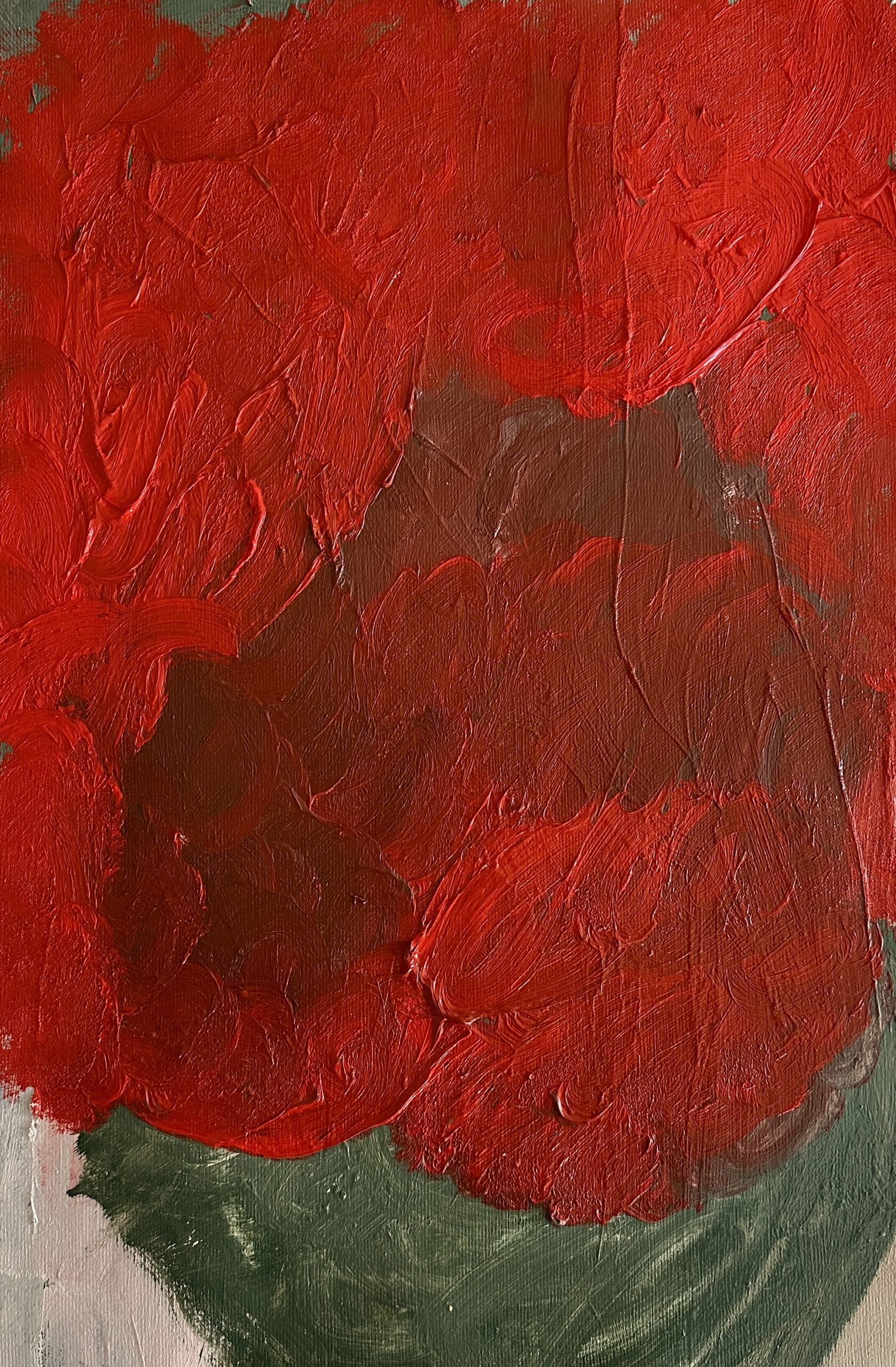 „Rosen“, 55 x 35 cm, Öl auf Leinwand, 2023